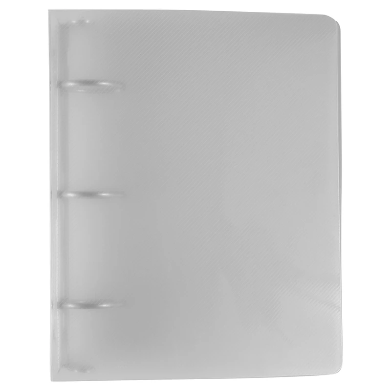 JAM Paper 1.5" Glass Twill Plastic Mini 3-Ring Binder