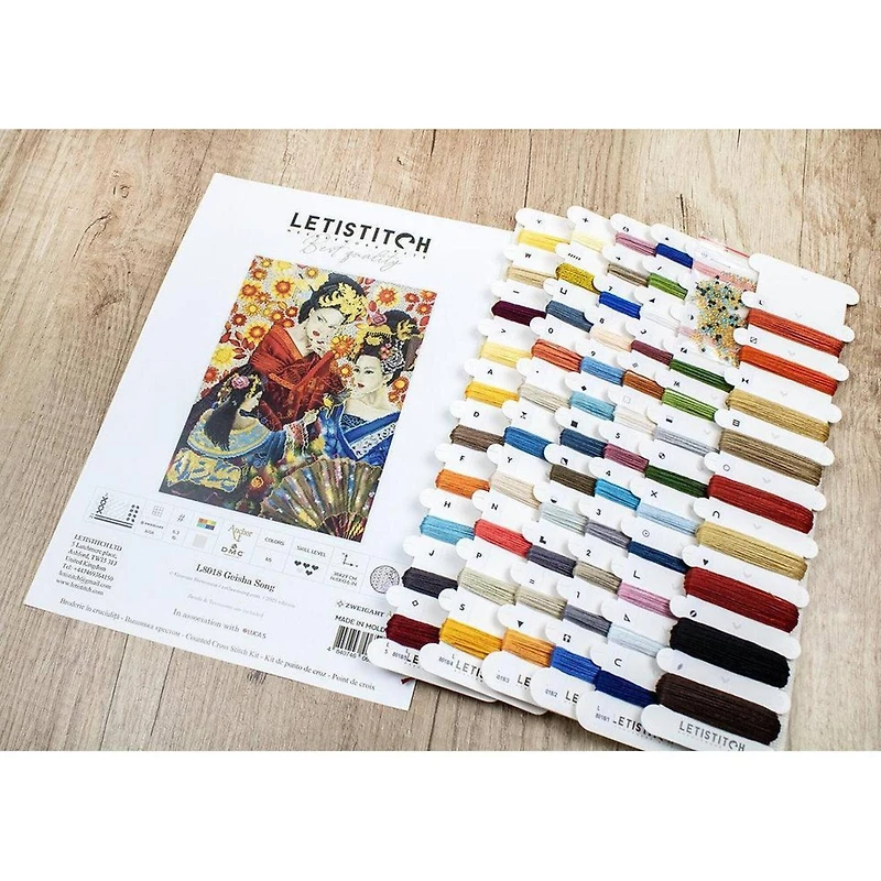 Letistitch Geisha Song Counted Cross Stitch Kit