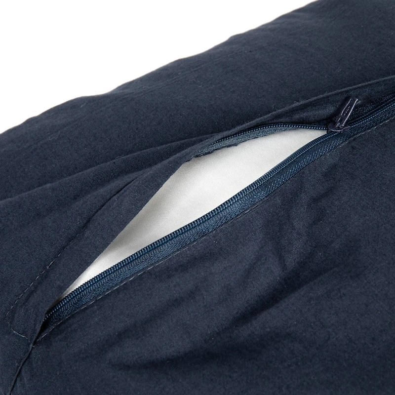 Hello Honey® Blue Square Modern Geometric Quilted Pillow Cover