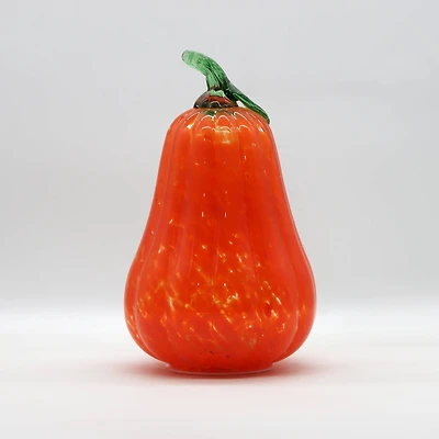 Warm White LED Orange Glass Gourd by Ashland®