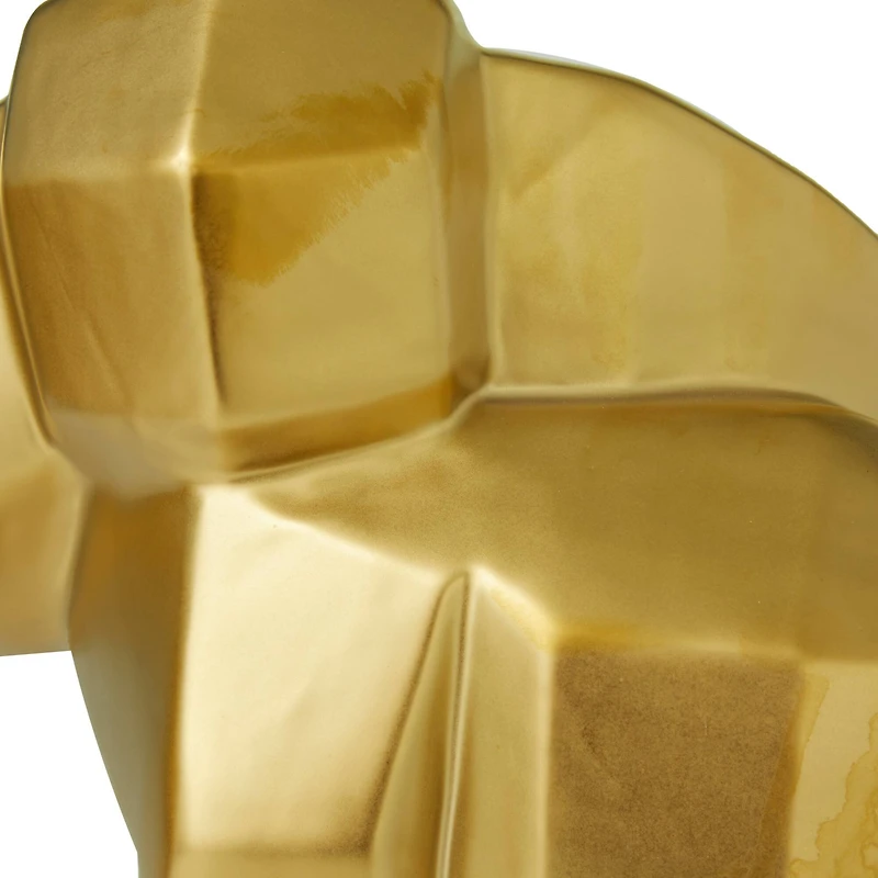 CosmoLiving by Cosmopolitan Gold Glam Elephant Sculpture Set