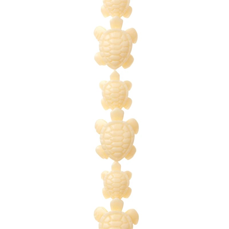Cream Reconstituted Quartzite Turtle Beads by Bead Landing™