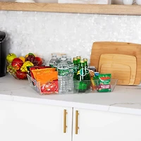 Mind Reader 19.25" Clear 4-Compartment Kitchen Organizer