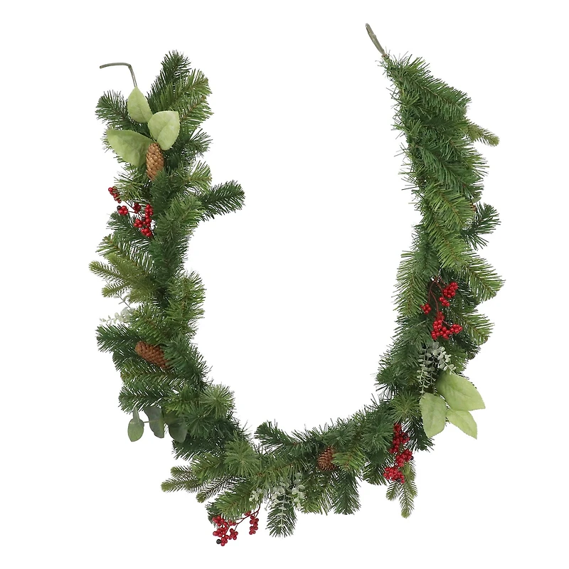 6ft. Green Pine, Eucalyptus & Berry Garland by Ashland®