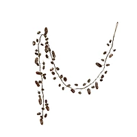 Hello Honey® 6ft. Pinecone Garland in Snow Finish