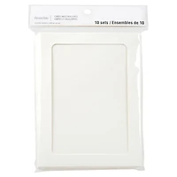 12 Packs: 10 ct. (120 total) 5" x 7" Ivory Frame Cards & Envelopes by Recollections™