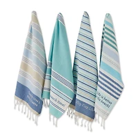 DII® Beach House Vibes Embellished Dishtowel Set