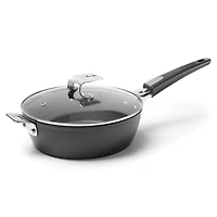 The Rock by Starfrit 9" Deep Fry Pan & Dutch Oven with Lid & Detachable Handle