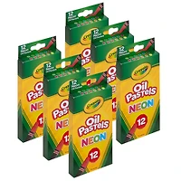 Crayola® Neon Oil Pastels, 6 Packs of 12