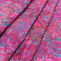 Feldman Premium Indonesian Batik Raspberry Turquoise Cotton Fabric