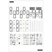 The Happy Planner® Black & White Value Pack Stickers