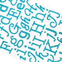 Teal Glitter Alphabet Stickers by Recollections™