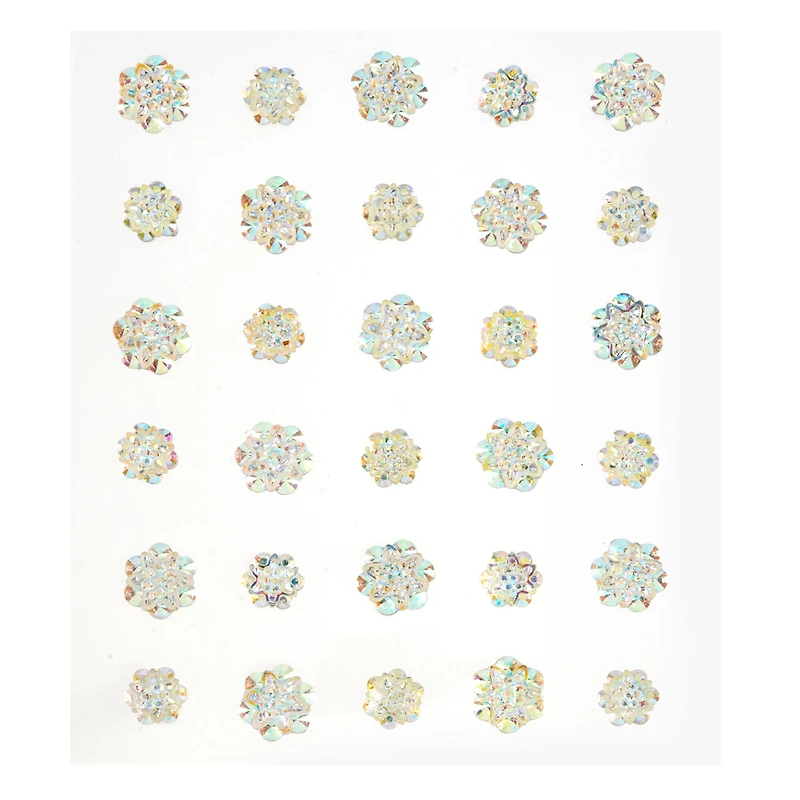 12 Packs: 30 ct. (360 total) Clear Iridescent Florette Bling Stickers by Recollections™