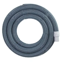 Pool Central 25ft. x 1.5" Blue & Black Extruded EVA In Ground Swimming Pool Vacuum Hose