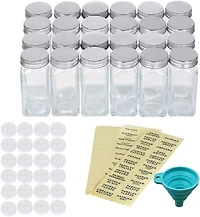 4oz. Glass Spice Jars Set