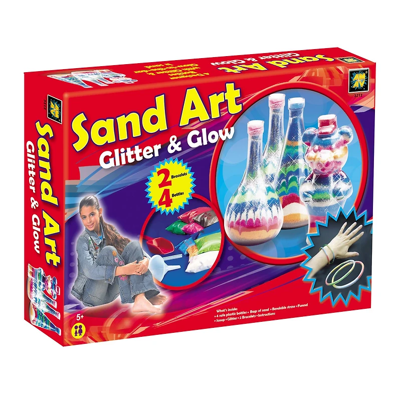Amav Toys Glitter & Glow Sand Art Activity Kit
