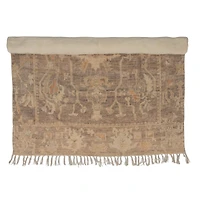 Hello Honey® 5ft. x 7ft. Cotton Chenille Distressed Print Rug with Fringe