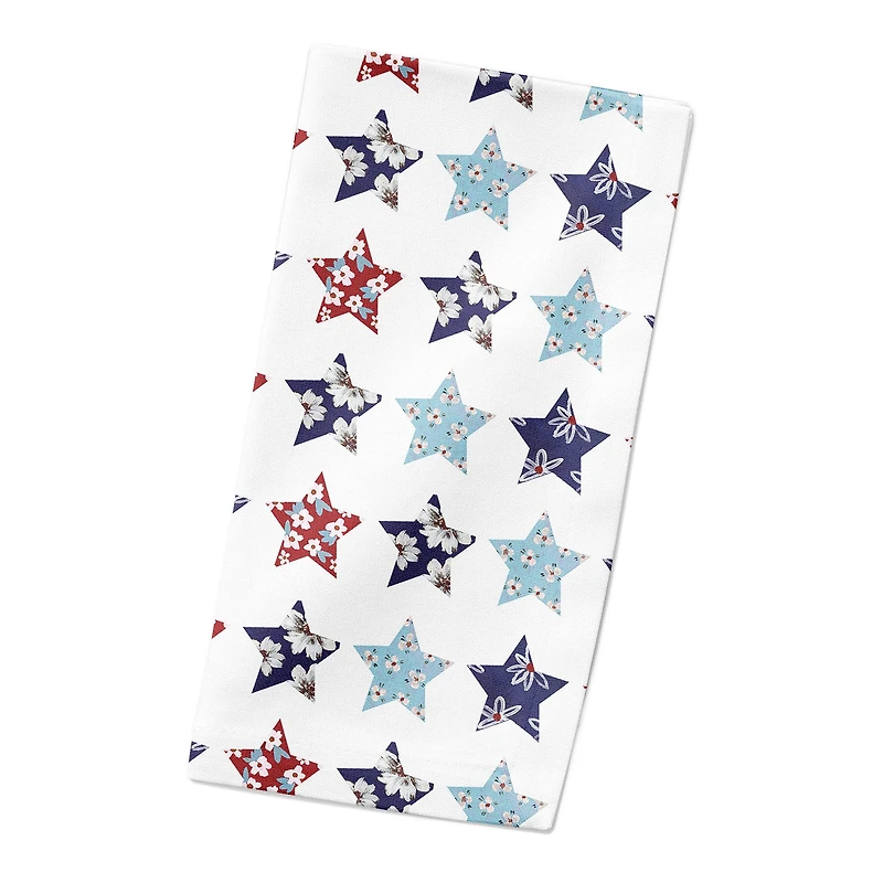 Floral Stars Cotton Twill Napkin