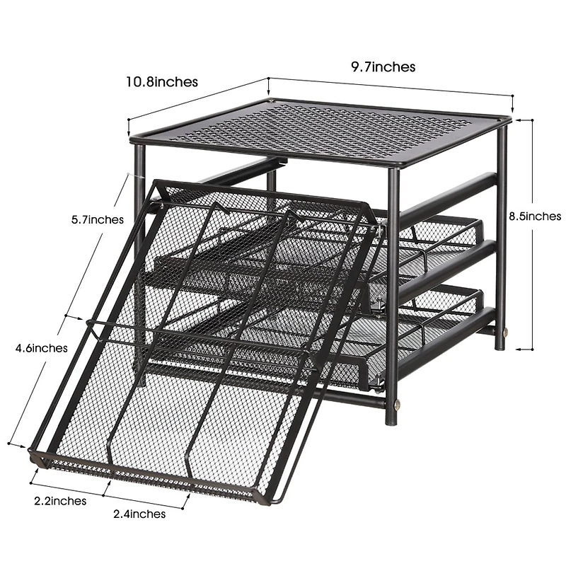 3-Tier 18-Bottle Spice Rack Organizer