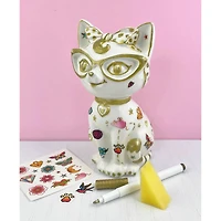 Bright Stripes Tattoo A Ceramic Kitty Bank Activity Kit