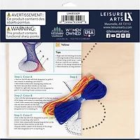 Leisure Arts® Intermediate Vortex Wood Stitched String Art Panel Kit