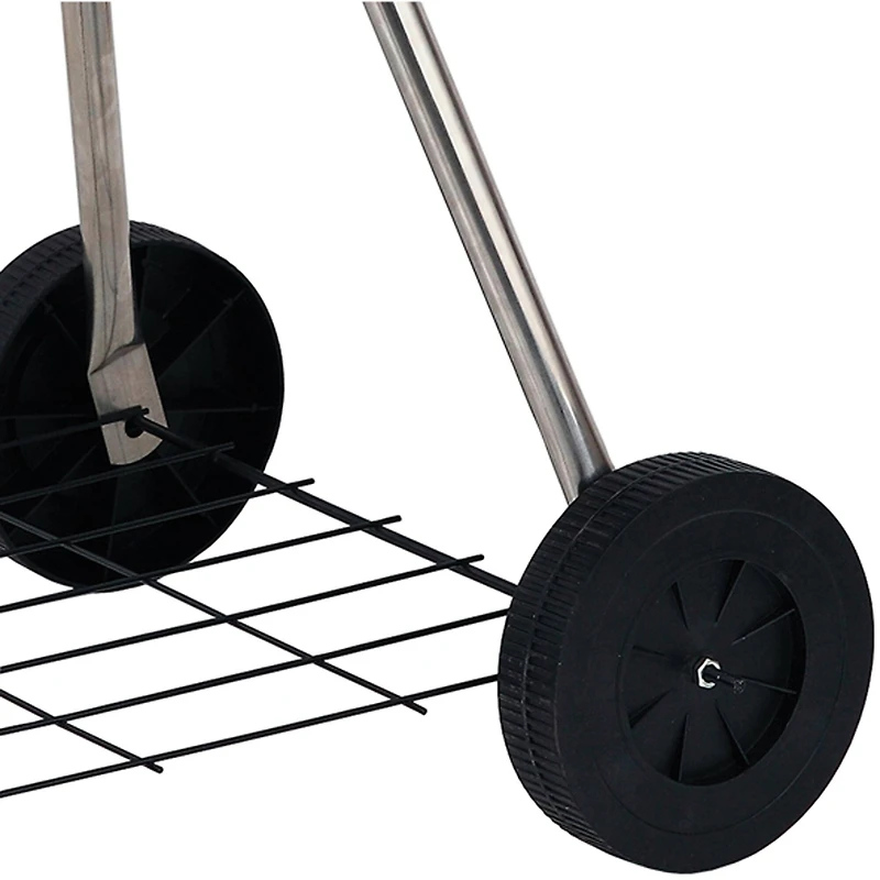 Brentwood 17" Portable Charcoal BBQ Grill with Wheels