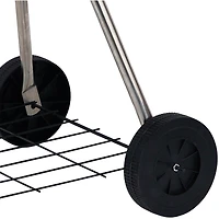 Brentwood 17" Portable Charcoal BBQ Grill with Wheels