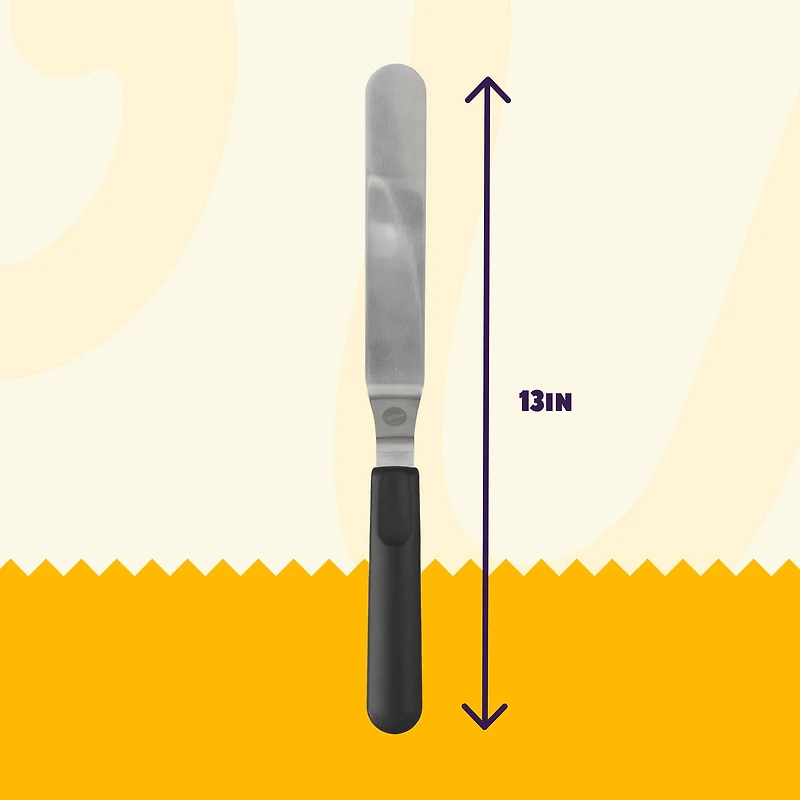 Wilton™ 13" Angled Icing Spatula with Black Handle