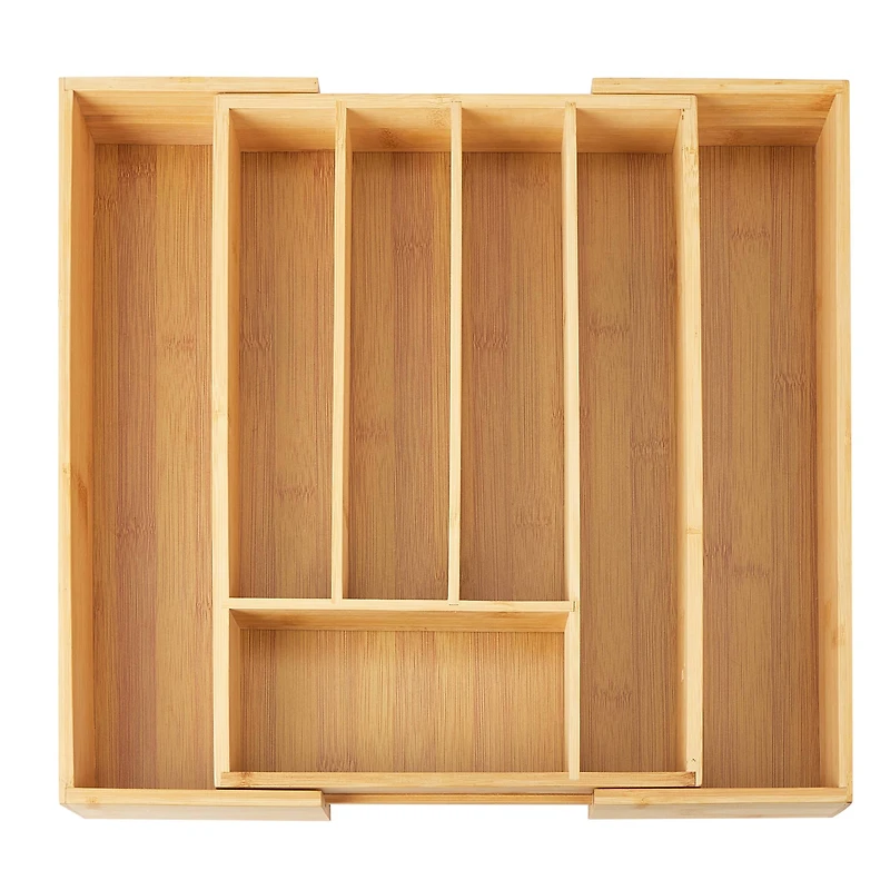 Kitchen Details Bamboo Expandable Cutlery Tray