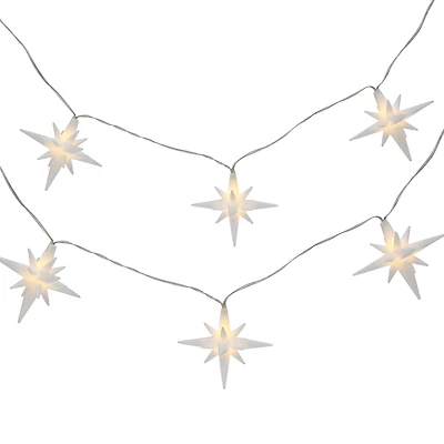 10ct. Warm White LED White Star Icon String Lights by Ashland®