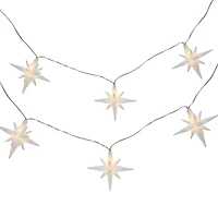 10ct. Warm White LED White Star Icon String Lights by Ashland®