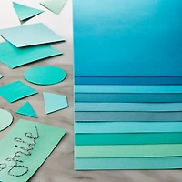 9 Packs: 100 ct. (900 total) Teal Palette 12" x 12" Cardstock Paper by Recollections™