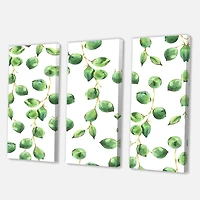 Designart - Tropical Green Leaves Patern