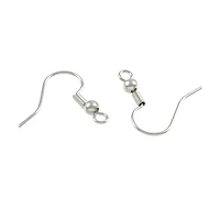 9 Pack: Rhodium Fish Hook Earwires by Bead Landing™ Premium Metals
