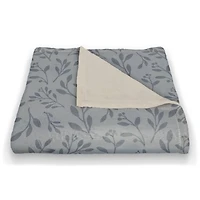 60" Delicate Floral Fleece Blanket
