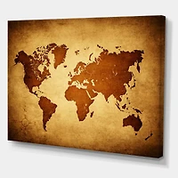 Designart - Ancient Map of The World VI