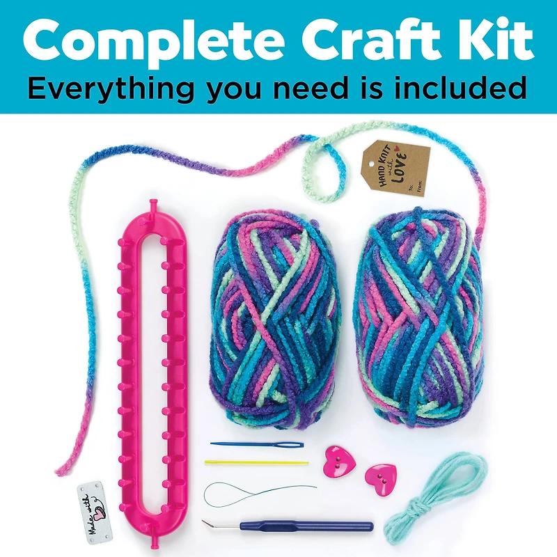 Creativity for Kids Quick Knit Button Scarf Kit