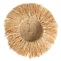 Hello Honey® 16.5" Natural Savannah King Raffia Lion Wall Art