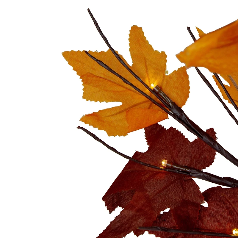 2ft. Pre-Lit Maple Artificial Tree, Clear LED Lights