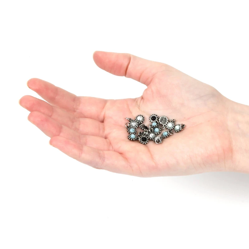 Tiny Bezel Stones Charm Set by Bead Landing™