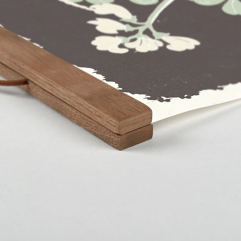 Spring Flowers 12" x 18" Teak Hanging Canvas