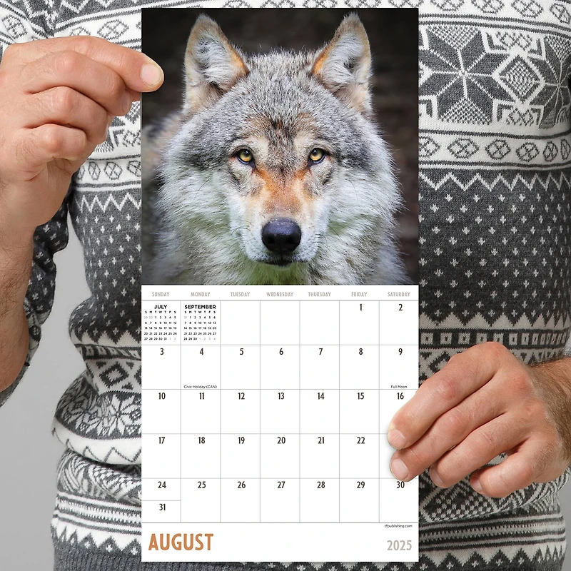 TF Publishing 2025 Wolves Mini Calendar