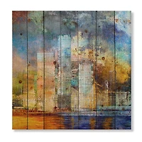 Designart - Skypscrapers By The Bridge In Futuristic City