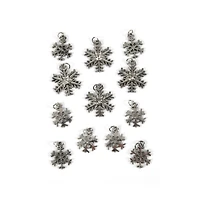 Silver Snowflake Charm Set by Bead Landing™