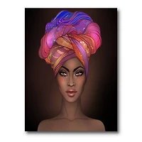 Designart - African American Woman with Turban VI