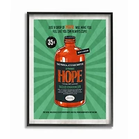 Stupell Industries Strong Hope Inspirational Black Framed Wall Art