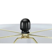 Hello Honey® 28" Hammered Metal Table Lamp with Linen Shade