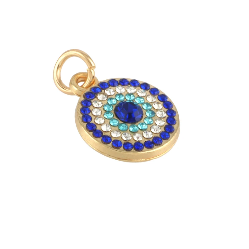 Blue & Gold Evil Eye Charms by Bead Landing™