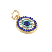 Blue & Gold Evil Eye Charms by Bead Landing™