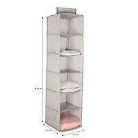 Simplify Gray 6-Shelf Boho Closet Organizer